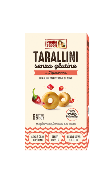 Tarallini al Peperoncino Puglia Sapori Senza Glutine