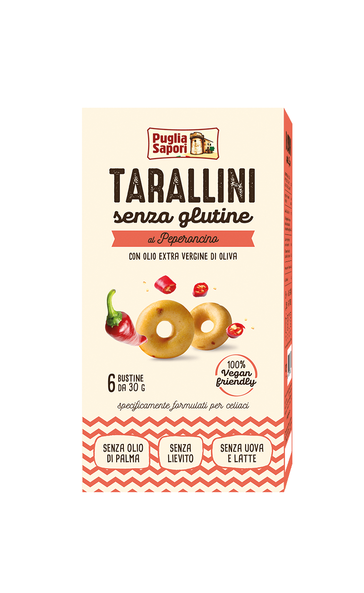 Tarallini al Peperoncino Puglia Sapori Senza Glutine