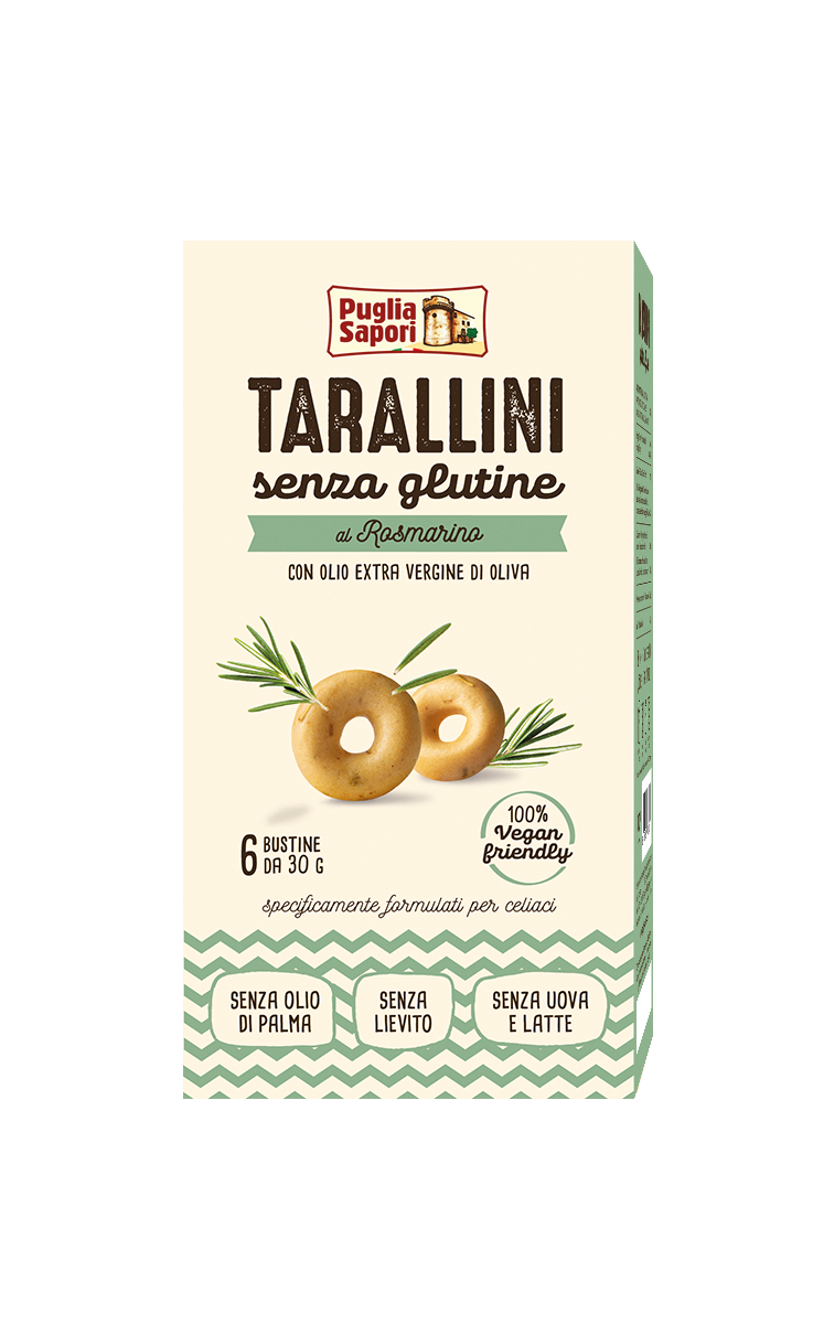 Tarallini al rosmarino Puglia Sapori Senza Glutine