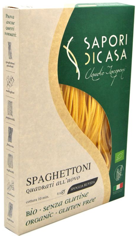 Spaghettoni Quadrati all'Uovo Bio Sapori Di Casa Senza Glutine