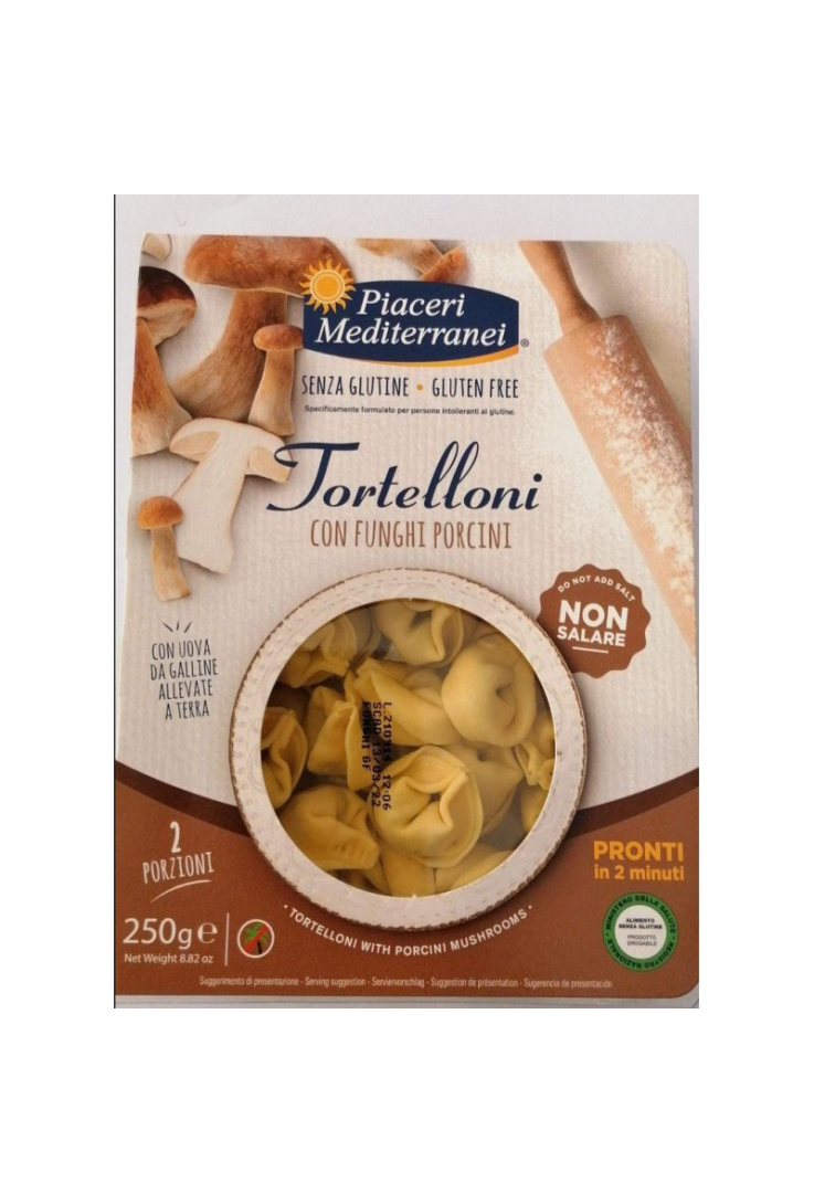 Tortelloni with Porcini Mushrooms Piaceri Mediterranei Gluten Free
