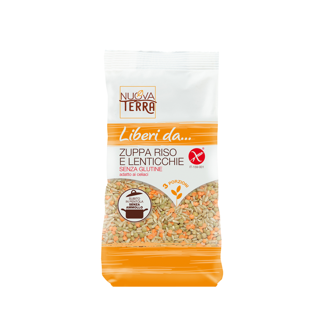 Rice and Lentil Soup Nuova Terra Gluten Free
