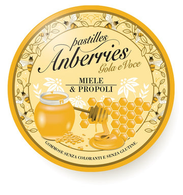 Pastilles Anberries Gluten Free Honey and Propolis