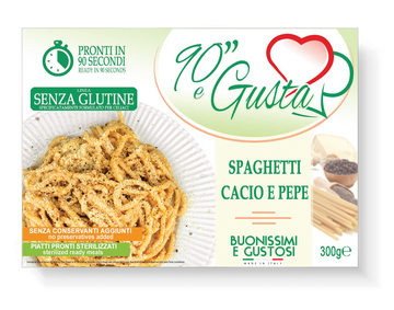 Spaghetti Cacio e Pepe 90 e Gusta Senza Glutine
